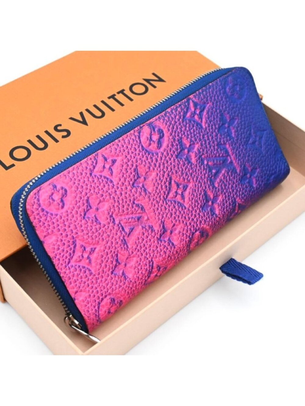 Louis Vuitton Wallet Zippy Vertical Monogram Illusion